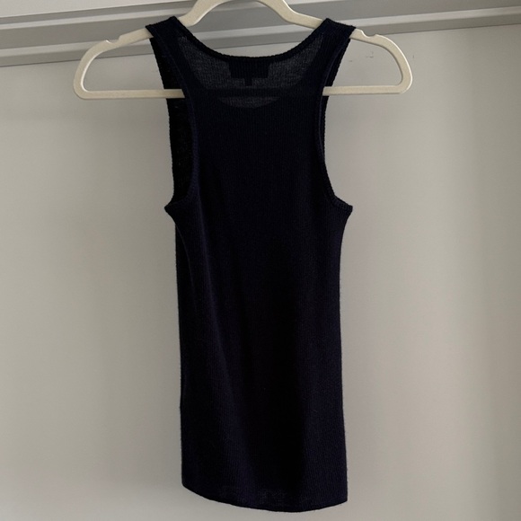 Featherweight Cashmere Ribbed Tank - Picture 4 of 4